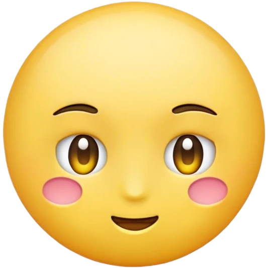 blush emoji basic yellow emoji