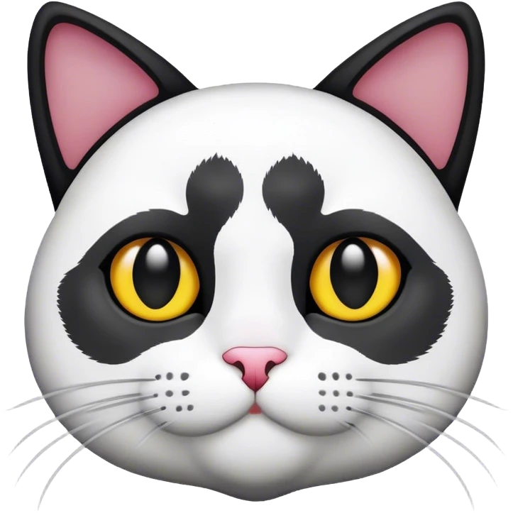 Black and White Cat emoji