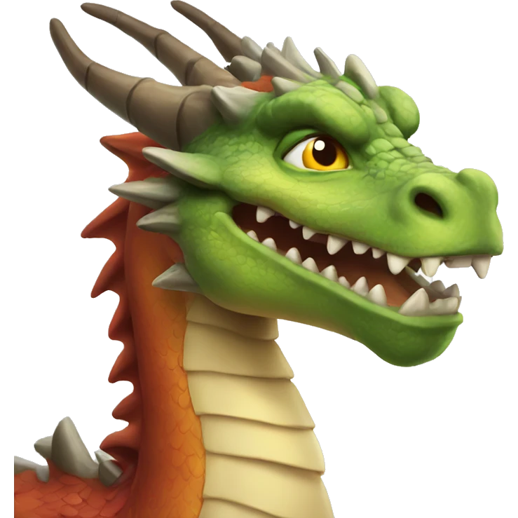 Powerful and wise dragon emoji