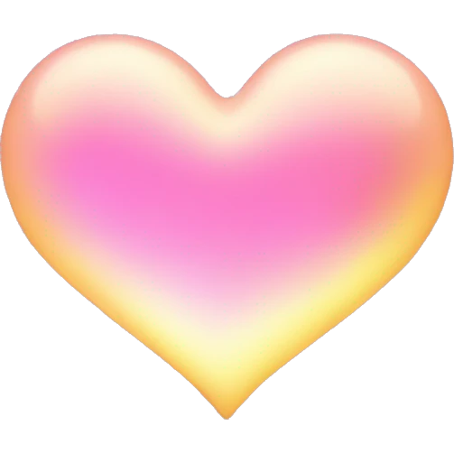 glowing loveheart emoji