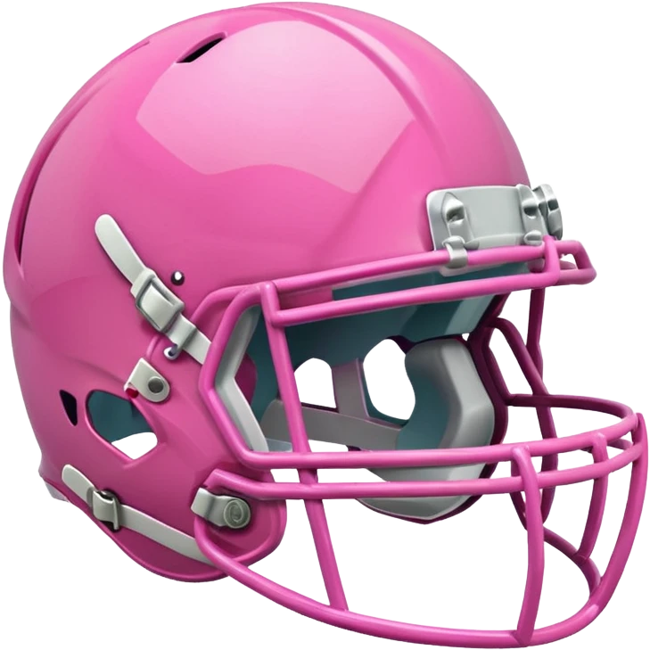 Pink football helmet emoji