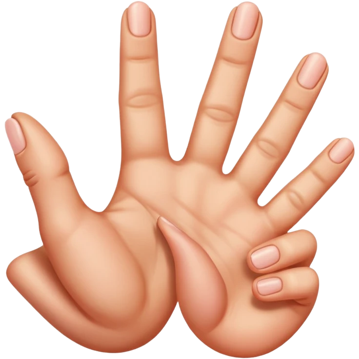 3 fingers  emoji