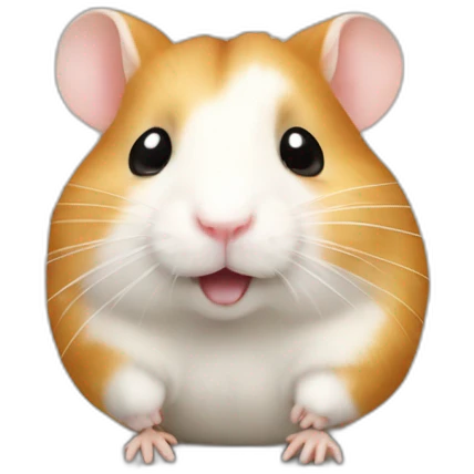 Hamster tiens un fromage emoji