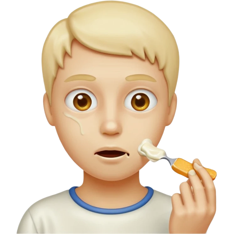 eating glue emoji