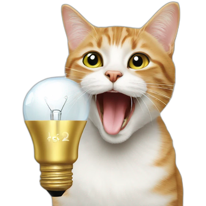 cat-licking-light-bulb emoji