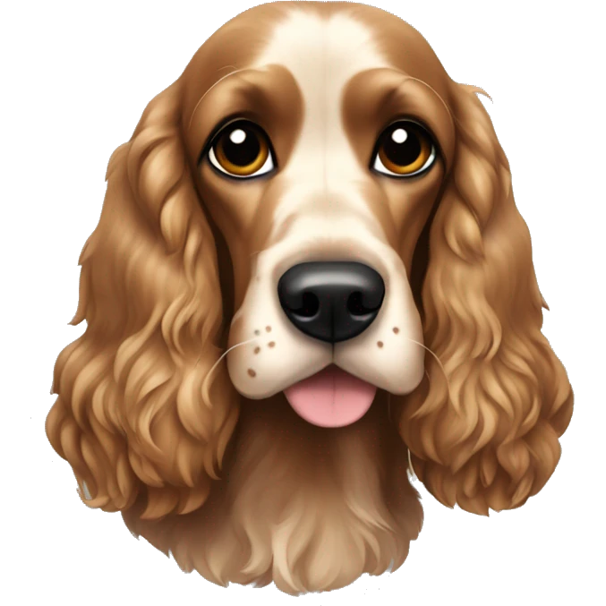 black and tan cocker spaniel emoji