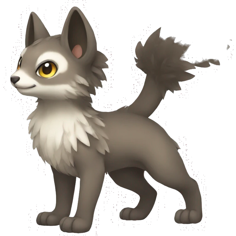 Cute cool animal hybrid Fakemon full body emoji