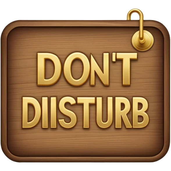 A sign that says do not disturb court In session emoji