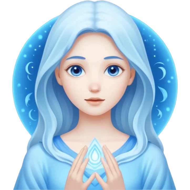 Голубой вайб emoji