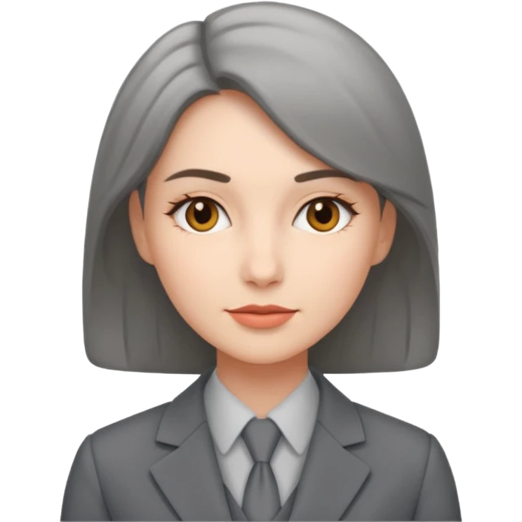woman with gray suit emoji