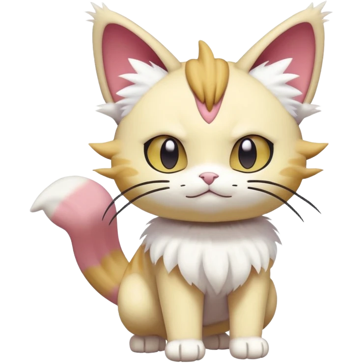 Meowth-Skitty-Pokémon-Fakémon-hybrid-creature (full body) emoji