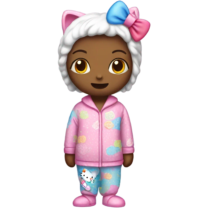 Hello kitty in pjs  emoji