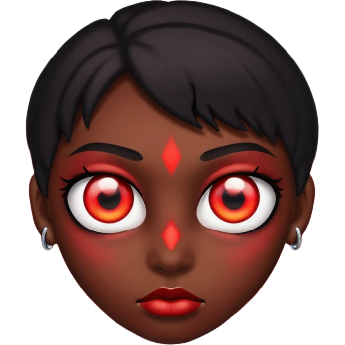Red eyes emoji