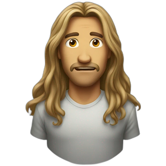 Man with long hair who can enrage everyone emoji
