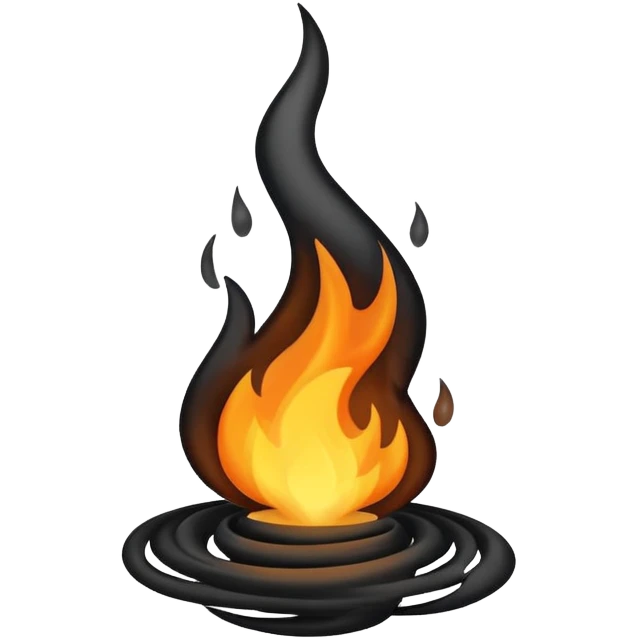 Black flame emoji