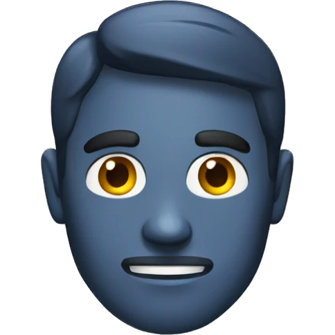 Hombre de test oscuro calvo emoji
