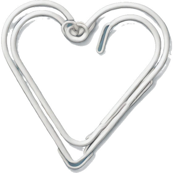 paper clip heart  emoji