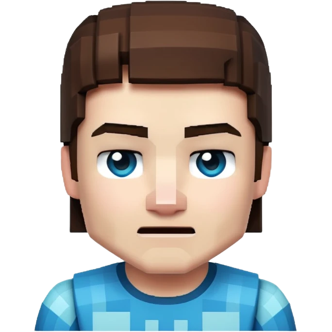 Genrate a minecraft (herobrine)  emoji