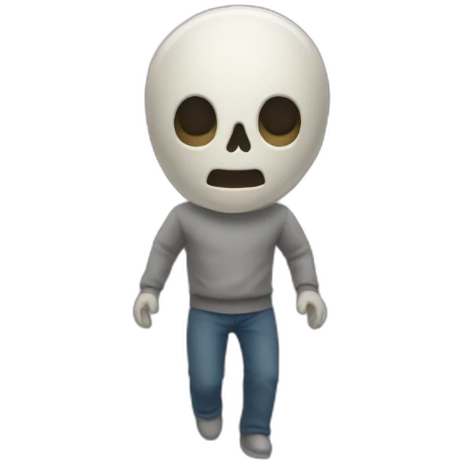 Squelette énervé emoji