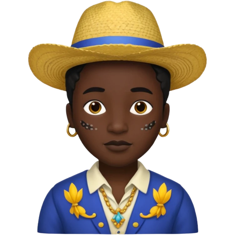 State of Louisiana black emoji