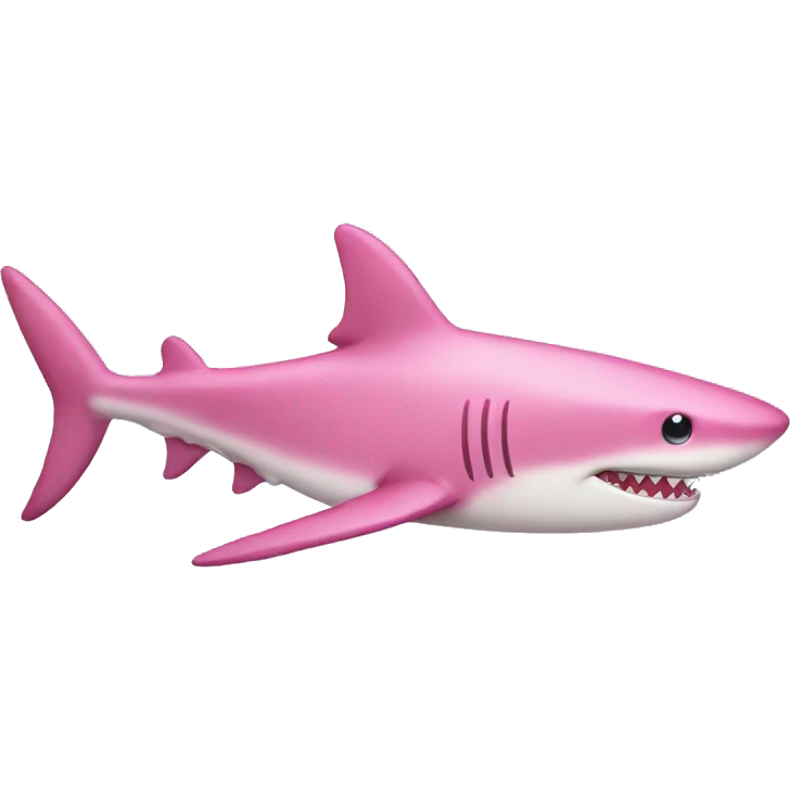 Pink shark  emoji