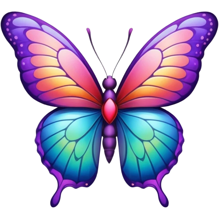 heart butterfly emoji