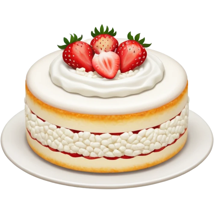 Cottage cheese strawberry rice cake  emoji
