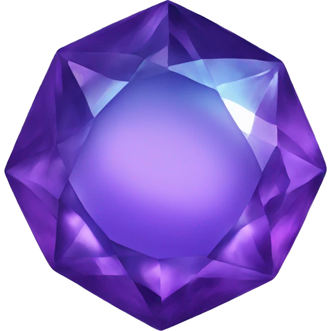 Blue-purple jewel emoji