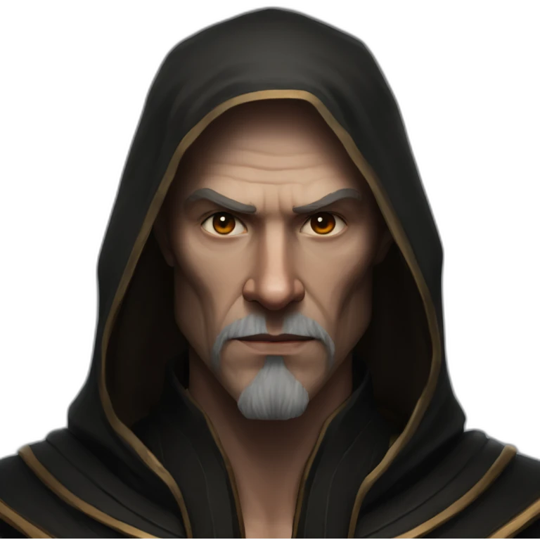 hyperrealist sith jedi in world of warcraft without facial hair emoji