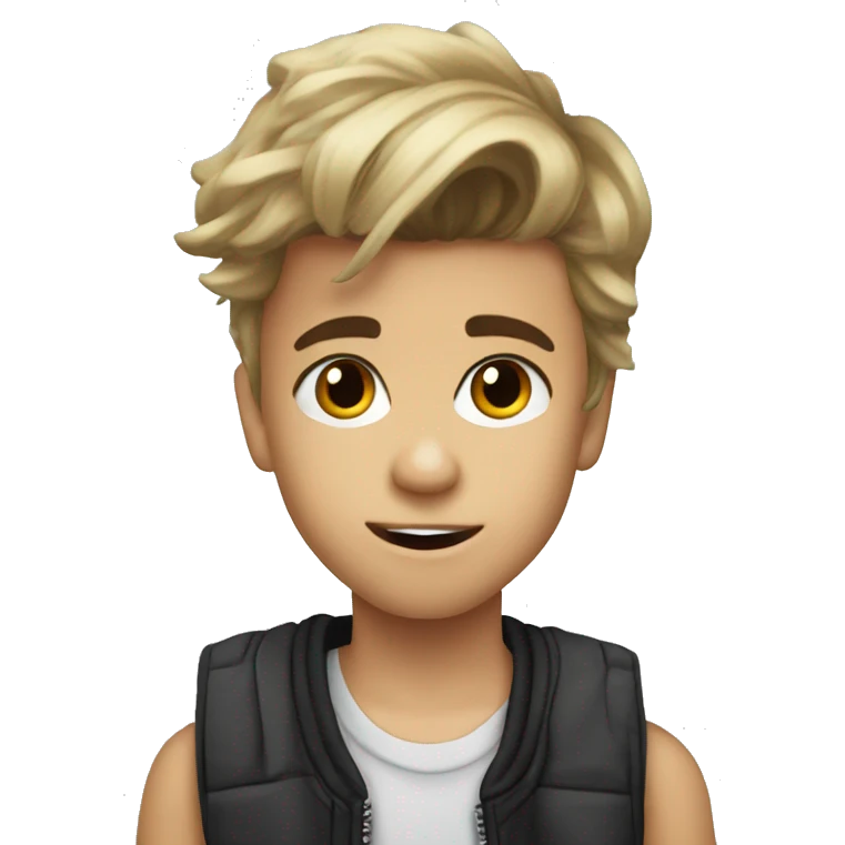 young Justin bieber emoji