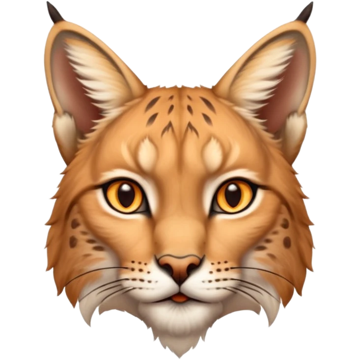 A high-resolution photo-realistic digital illustration of a baby lynx, chest upward A high-resolution, photo-realistic digital illustration of a majestic young Eurasian lynx, shown from the shoulder upwards with lynx markings, zoomed out emoji
