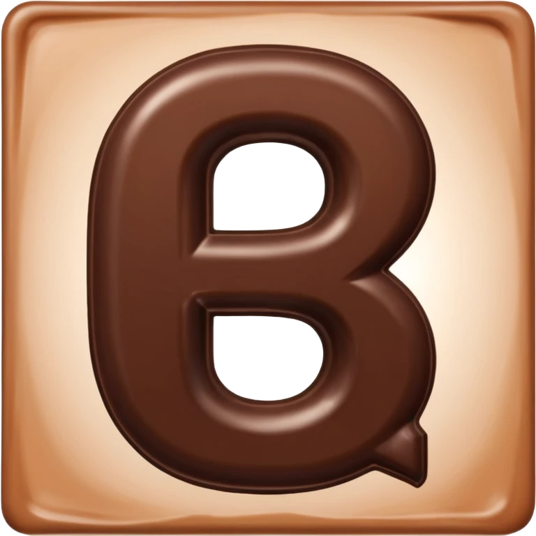 Letter S made out of chocolate emoji