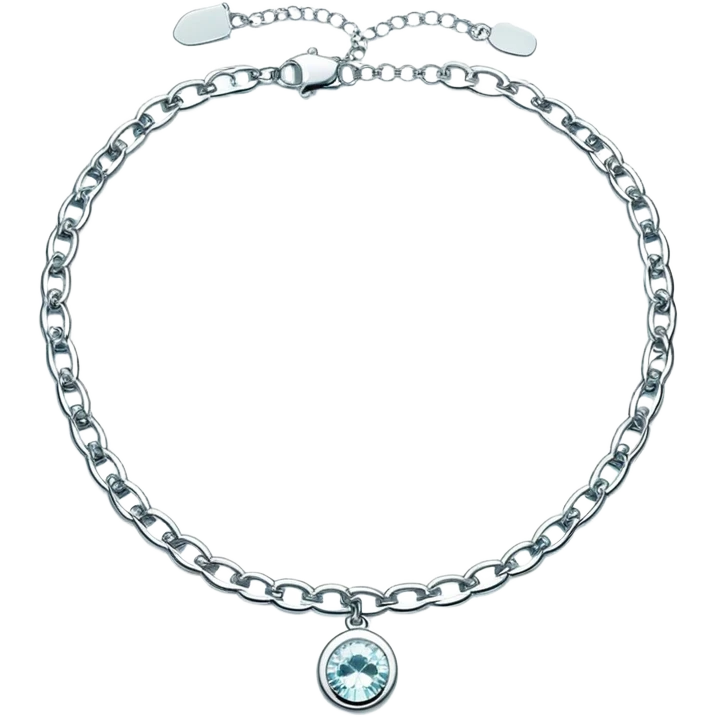 Y2K Tiffany silver choker emoji