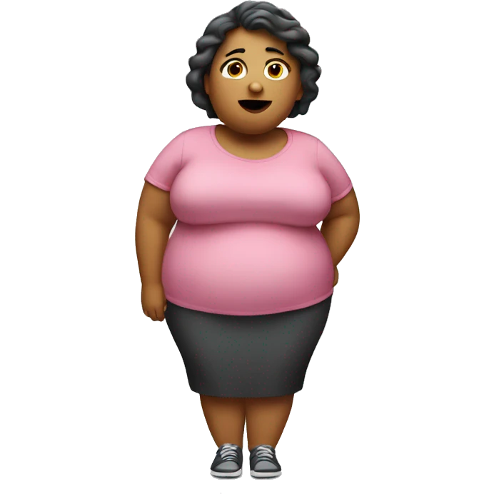Obese woman emoji