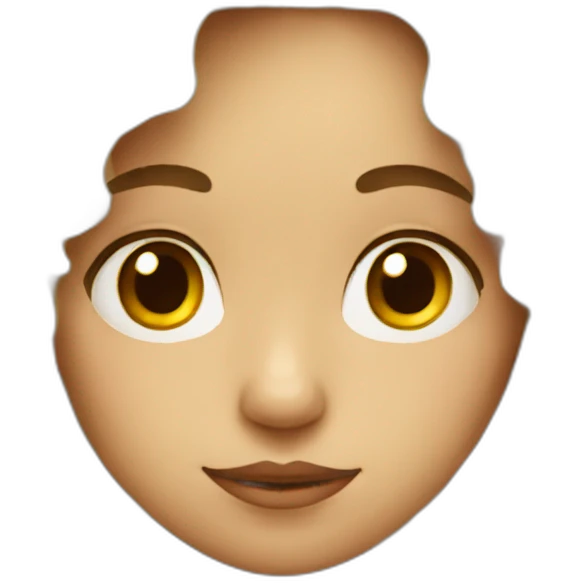 Bored girl with light curly hair emoji