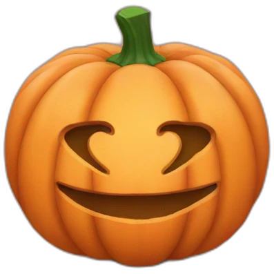 heart in the form of a pumpkin emoji