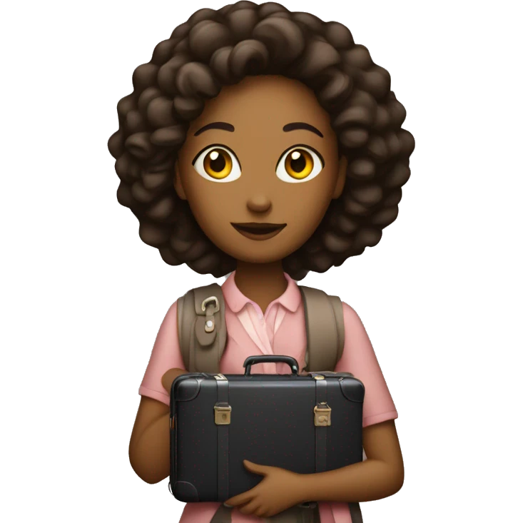women with a suitcase LV emoji