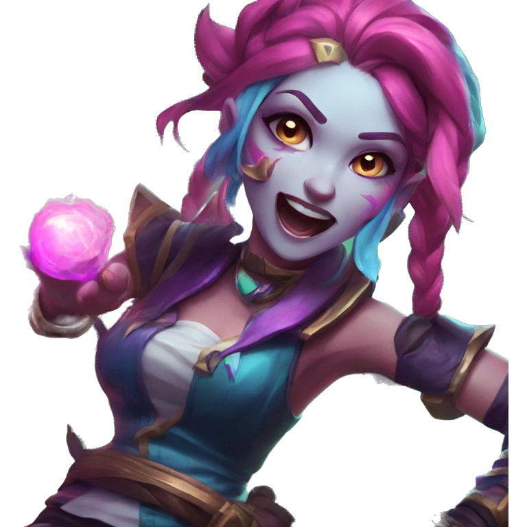 jinx from league of legends arcane emoji