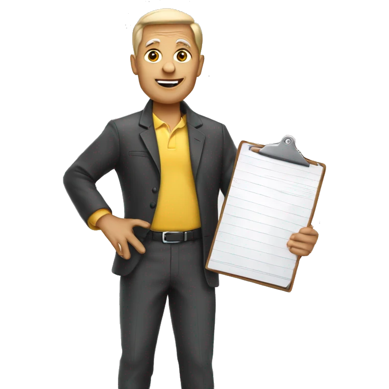 coach with clipboard emoji