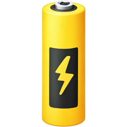 Neutral yellow battery emoji