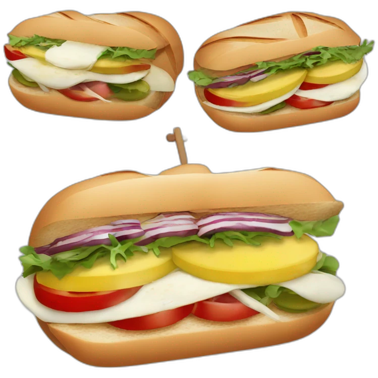 Pan bagnat sandwich France nice niçoise emoji