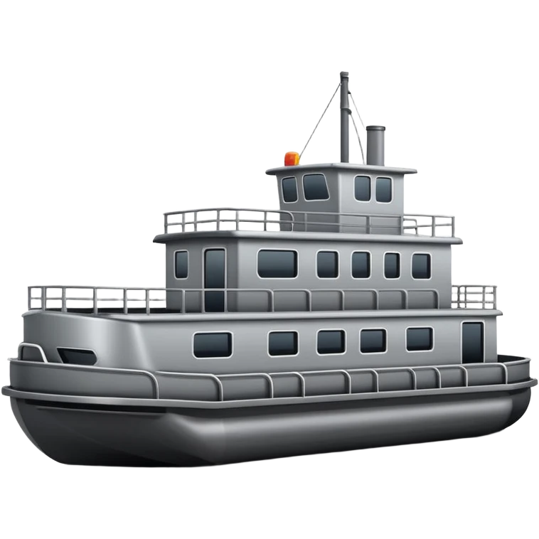 modern barge boat emoji