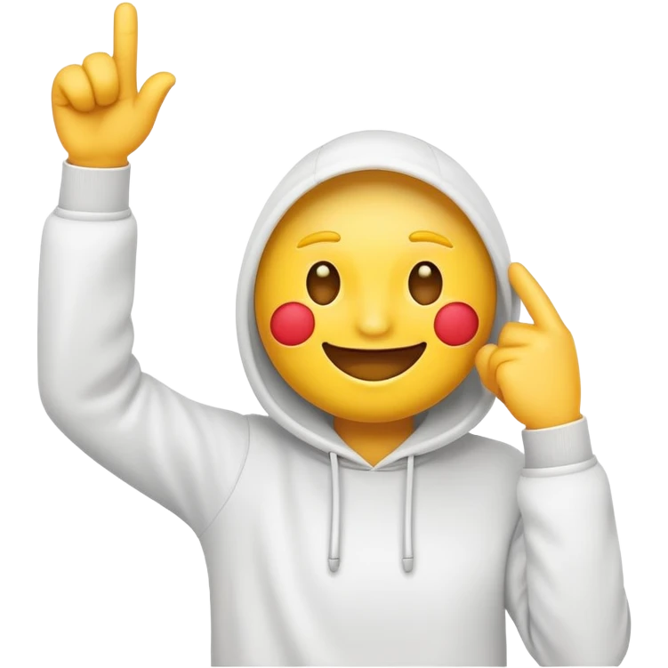 Soft smiling yellow face emoji dabbing emoji