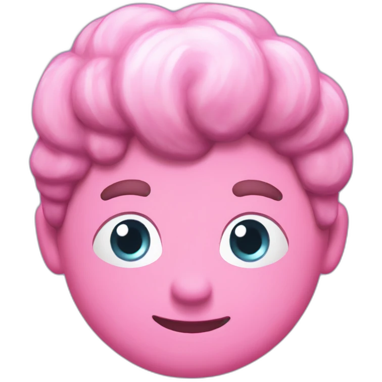 a pink fall guys emoji