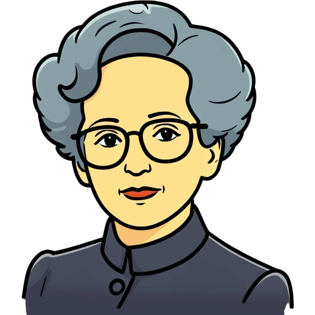 portrait of Hannah Arendt emoji