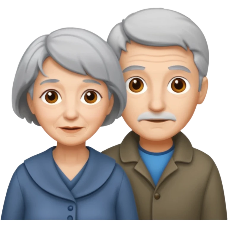 lo mismo que estas haciendo solo coloca alado de la abuela un hombre joven  emoji