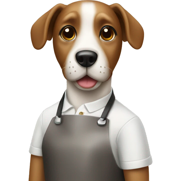 barista dog emoji