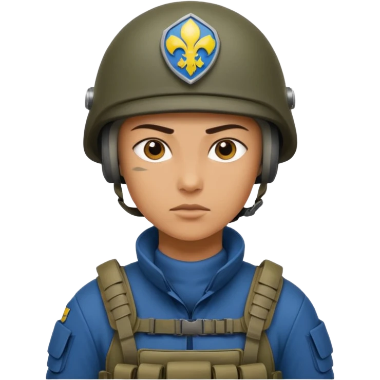 Ukrainian intelligance agency warrior emoji
