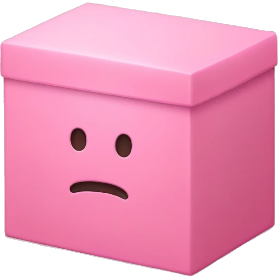Pink rectangle box that says crumbl on it emoji