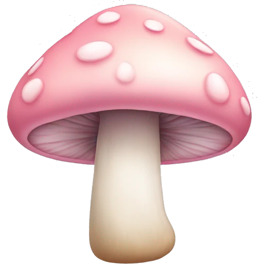 Pastel pink mushroom  emoji